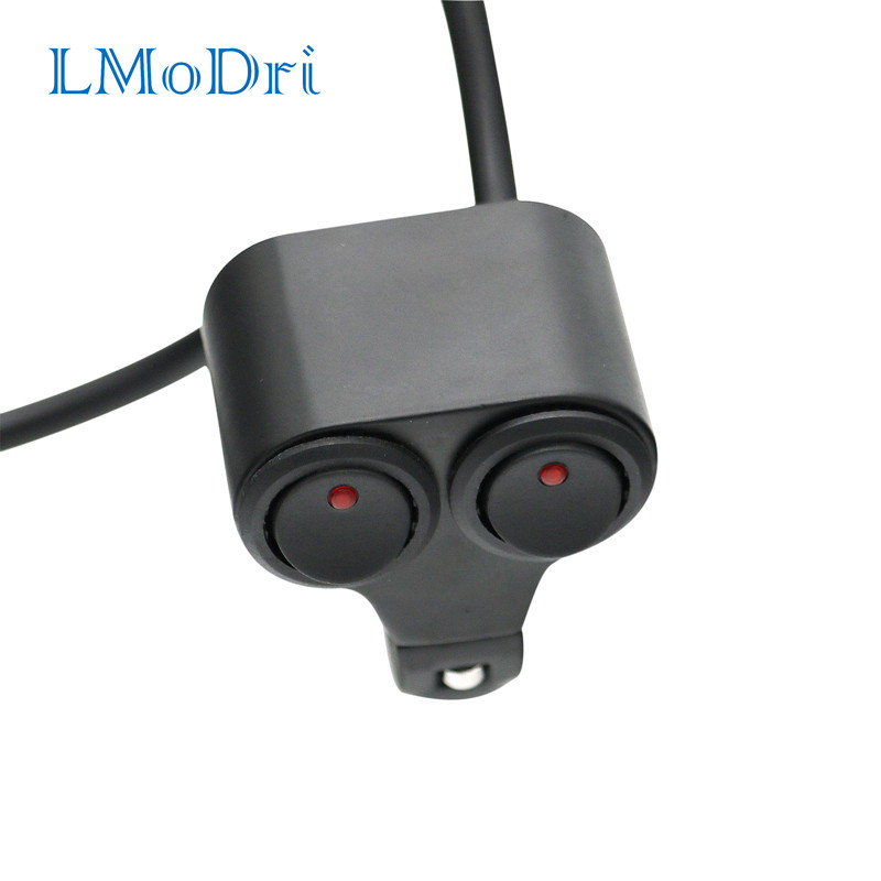 LMoDri 22mm Motorcycle Switches Handlebar Mount Switch Headlight