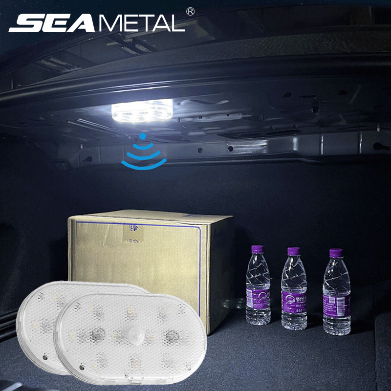 SEAMETAL Motion Sensor Led Light 650mAH USB Rechargeable Automatic Induction Sensing Light Wireless