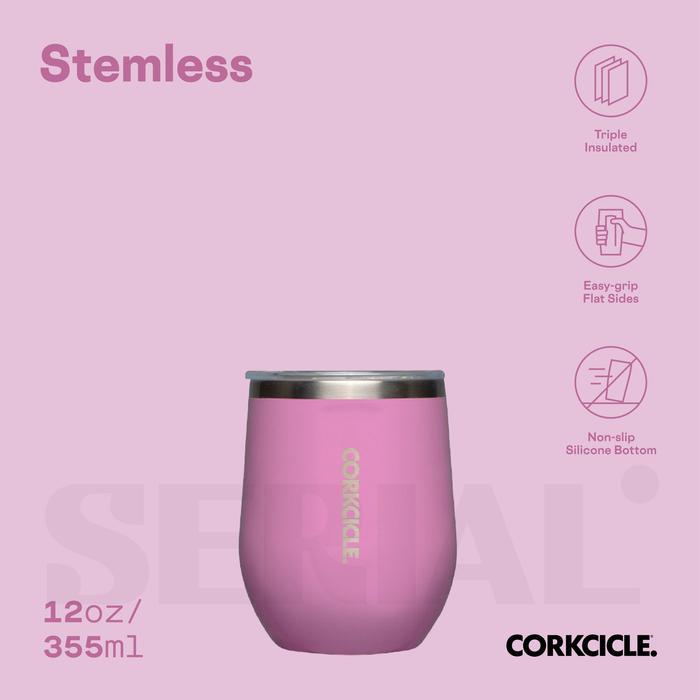 CORKCICLE Stemless 12oz - Gloss Orchid