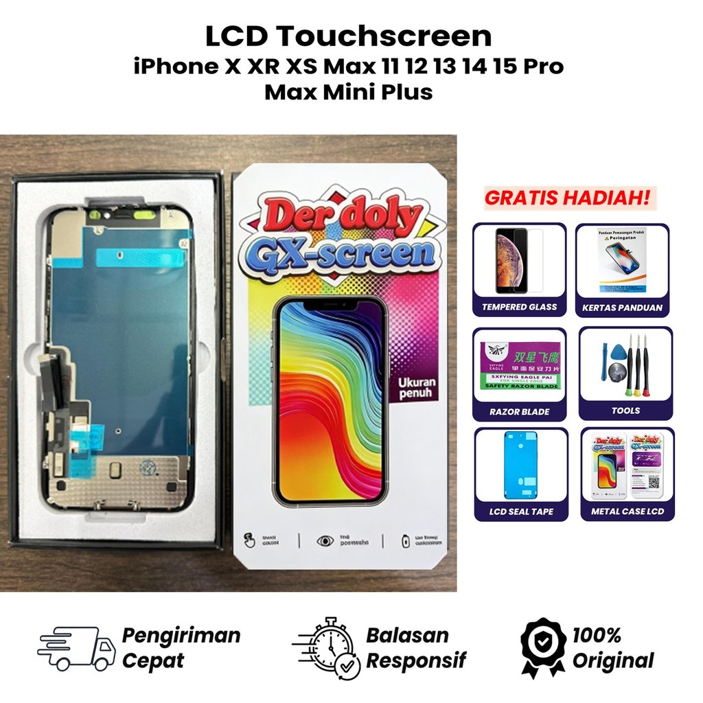LCD TOUCHSCREEN IP 11 AMOLED GX FULLSET