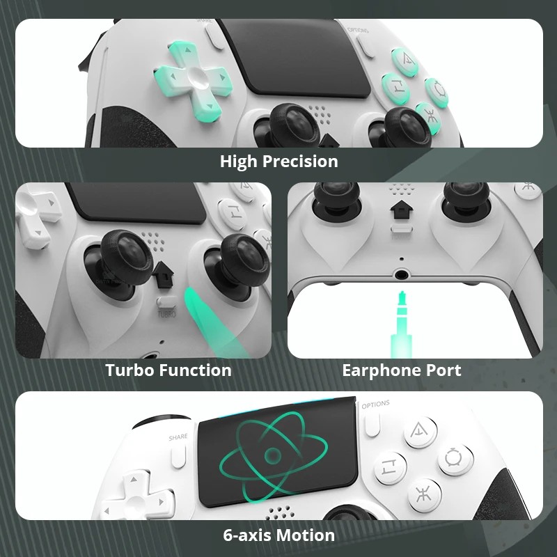 DATA FROG Wireless Controller For PS4 Gamepad For PC Joystick For PS4 / PS4 Pro / PS4 Slim Console