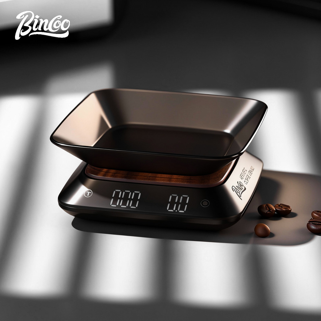 Bincoo Premium Mini Digital Scale for Coffee with Timer Dual Mode Selection Black Precise Weighing