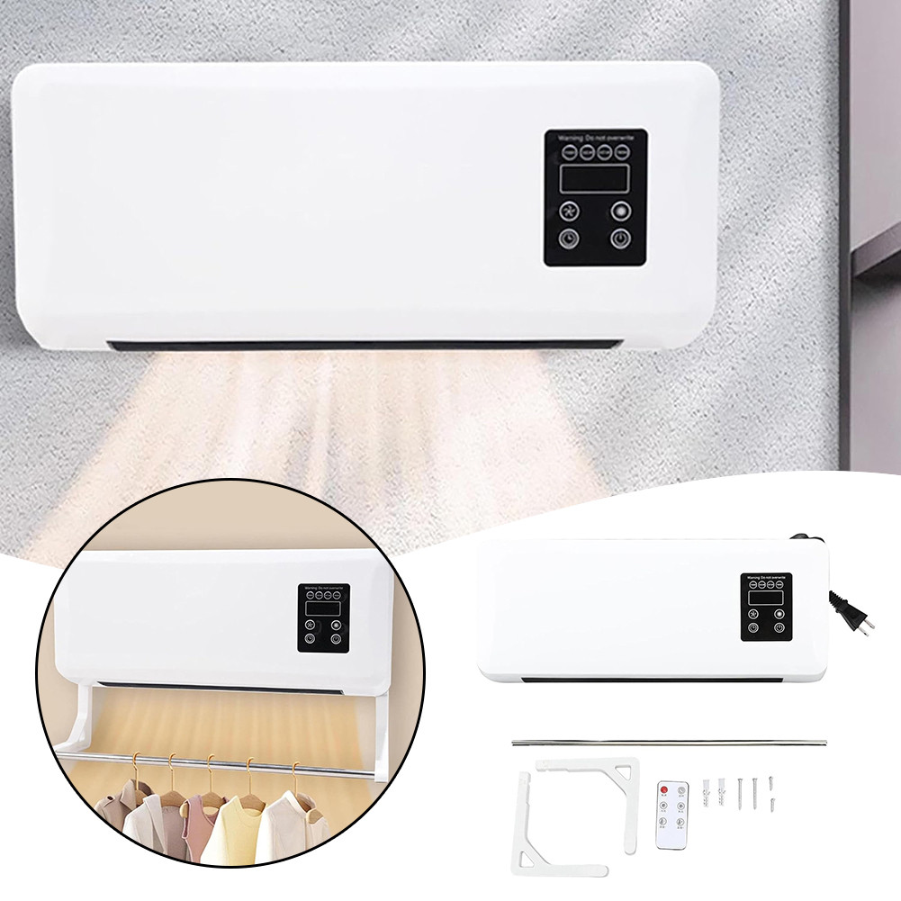 Remote Control Electric Cooling Heating Machine Mini Air Conditioner Quiet Energy-Efficient Wall