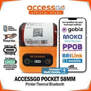 Mini Printer Thermal Bluetooth Kasir Size 58mm AccessGo PT280