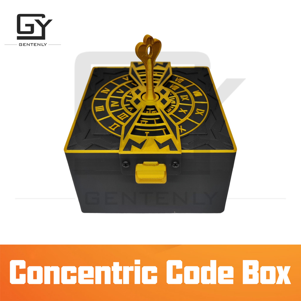 GENTENLY Escape Room Props Concentric Rings Code Box Exit Room Cipher Puzzle Kit Lockbox Unlocking
