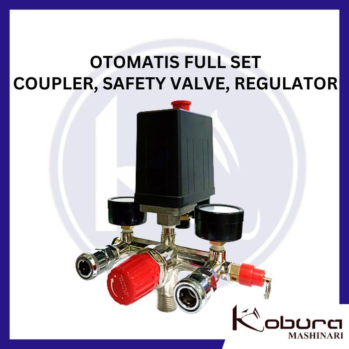 Ready Otomatis Kompresor Angin Full Set - Type Coupler