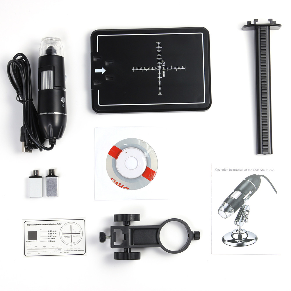 500X/1000X/1600X Digital Microscope For Electronics Type-C USB Portable Electronic Microscopes