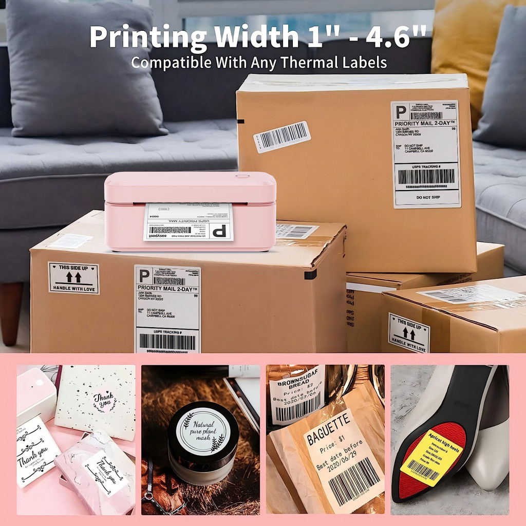Marklife Bluetooth Thermal Label Printer Shipping Label Machine Compatible with Ios Android Windows
