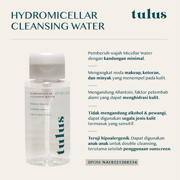 DISKON TULUS HYDROMICELLAR CLEANSING WATER 250ML