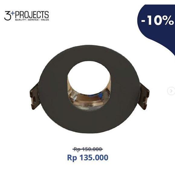 Downlight Trim Oval- Rumah Lampu Downlight