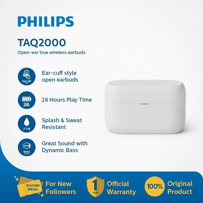 PHILIPS TAQ2000 Open-ear True Wireless Earbuds