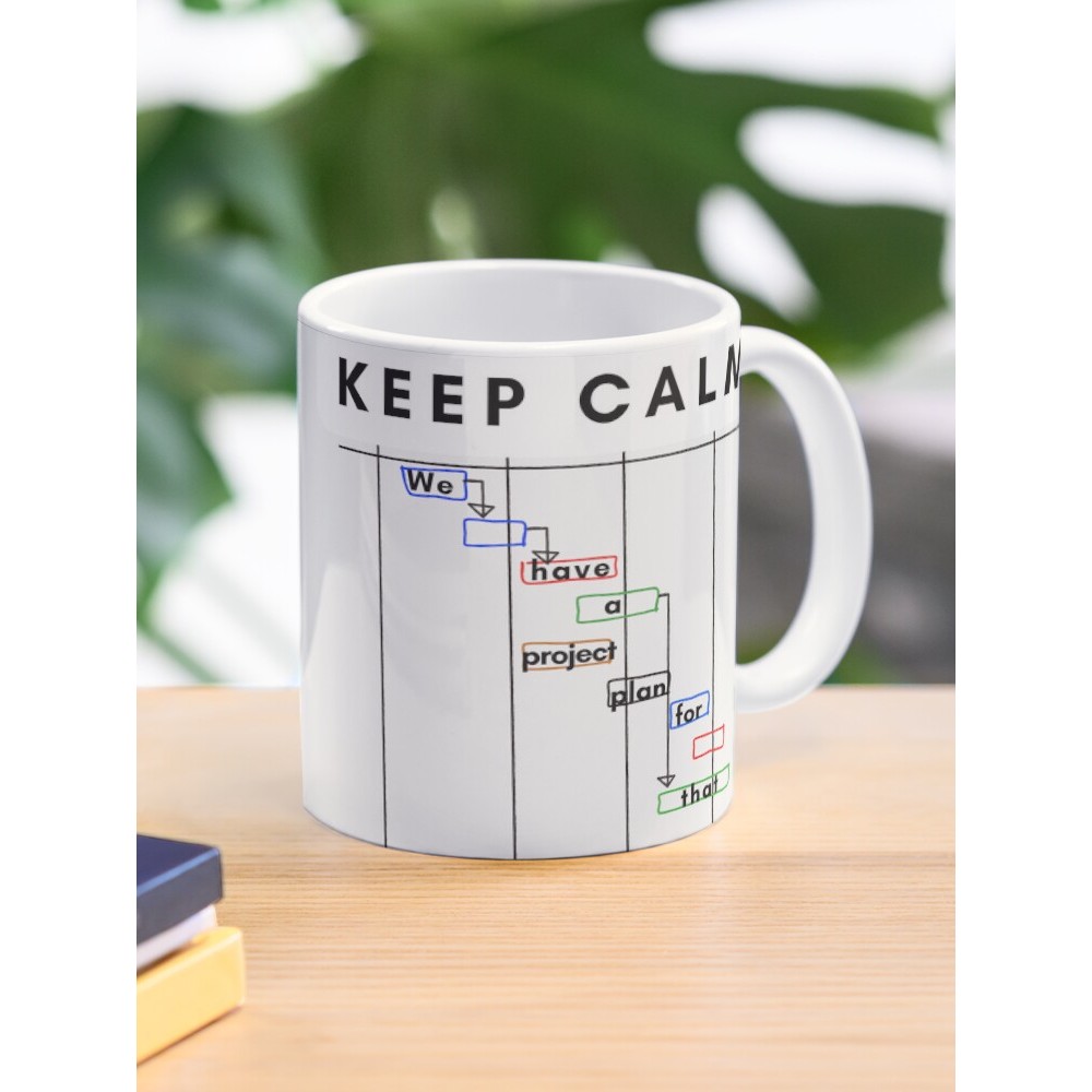 Mug Kopi Keep Calm Project Manager Project Plan Gantt