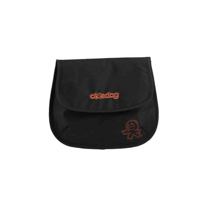 Okiedog Joey Saddlebag Solid Black Pouch