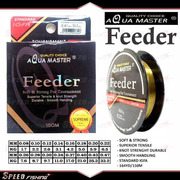 Senar Pancing Aqua Master Feeder 150m Nylon Line