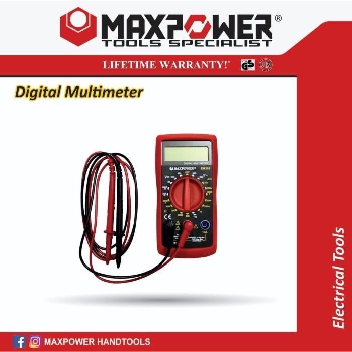 Readyyy Multimeter Digital Multitester Maxpower Avometer Listrik Tester Multi