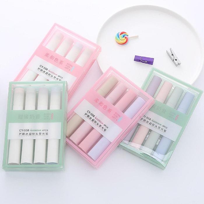 Set 4pcs Highlighter Morandi Jumbo S0228