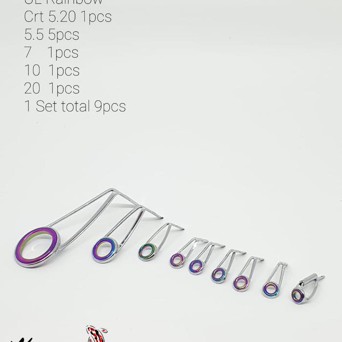 Readyyy Ring Ul Rainbow 1 Set 9 Pcs
