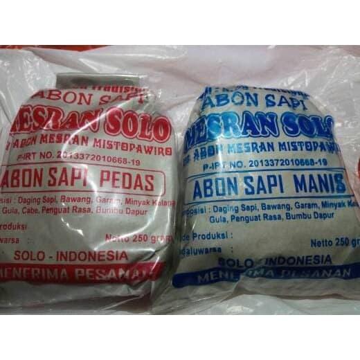 "New" Abon Sapi Mesran Solo 250grm