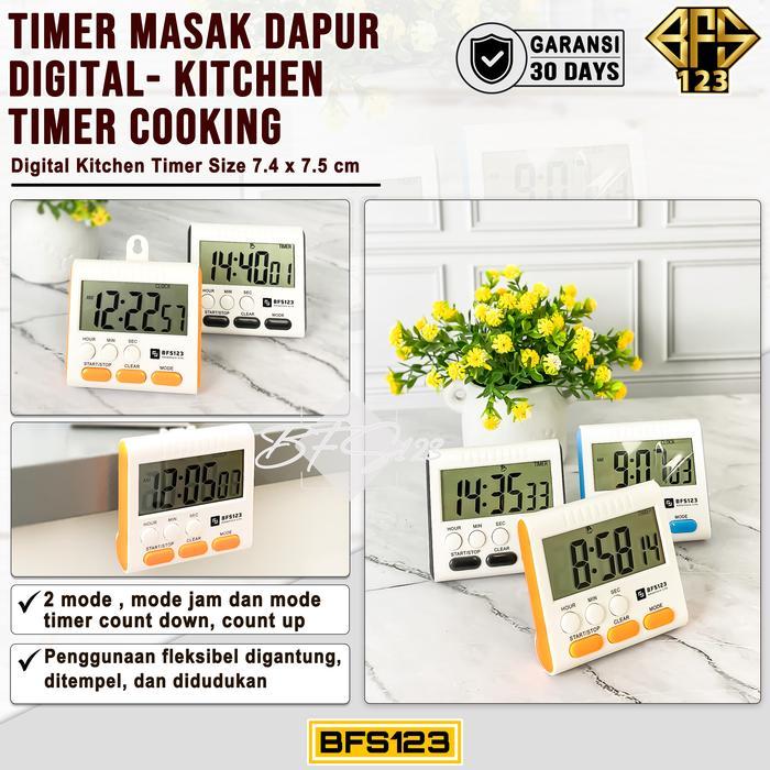 Bfs123 Timer Masak Dapur Digital - Kitchen Timer Cooking Kitchenware Terjamin