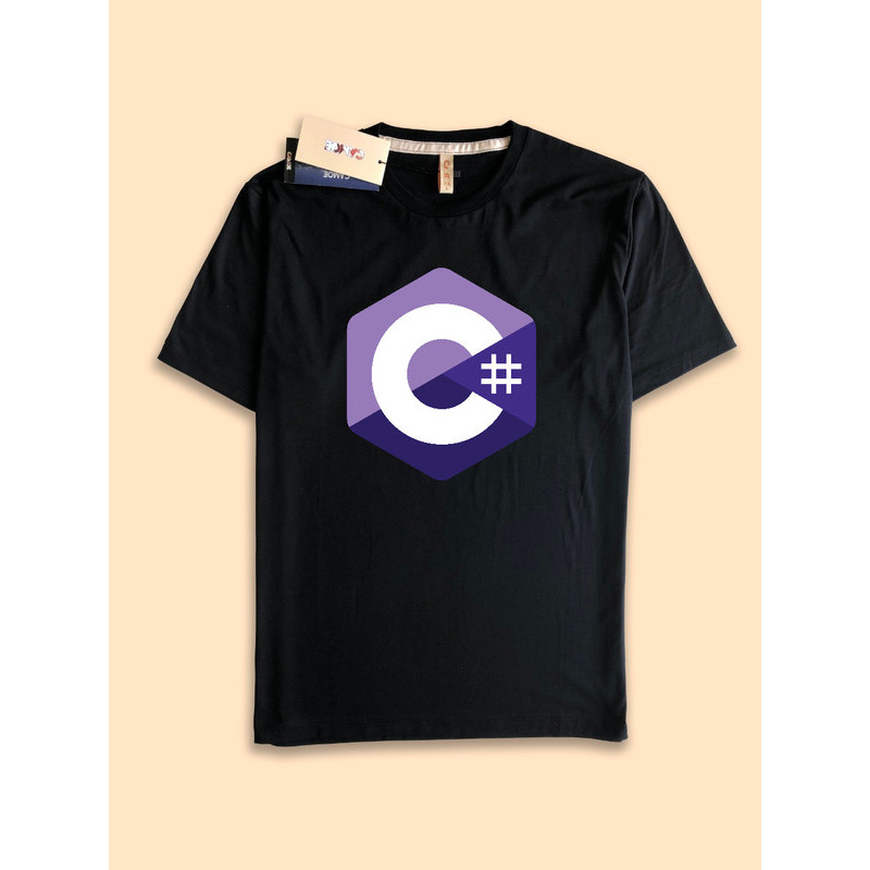 Kaos Tshirt c hastag logo