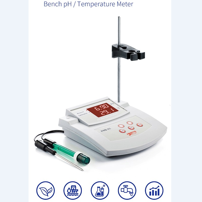TERBAIK PHS-3C Multi-parameter PH Meter Automatic Calibration Acidity Meter Bench PH Temperature Tester Water Quality Electrode Analyzer