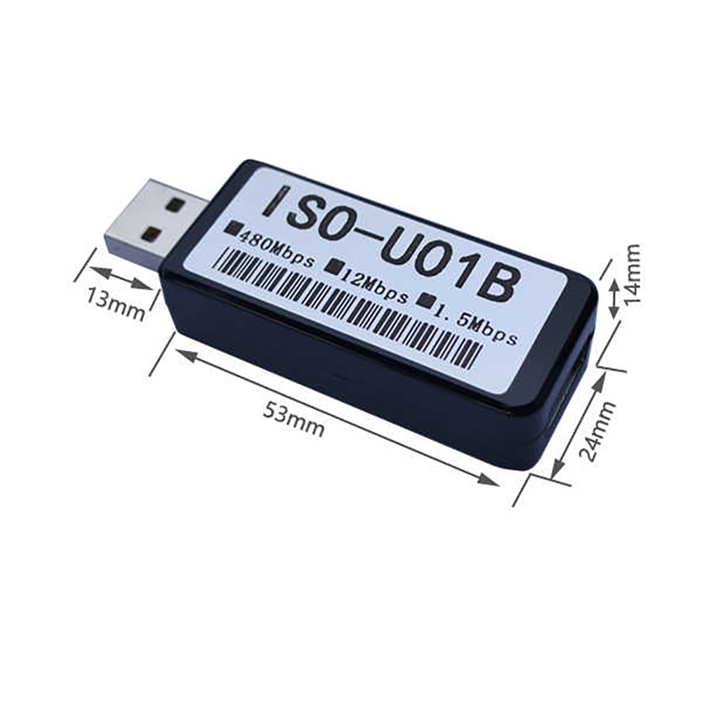 USB 2.0 HIGH SPEED ISOLATOR 480MBPS ISOLATION PROTECTED USB PORT DAC DECODER AUDIO ELIMINATES