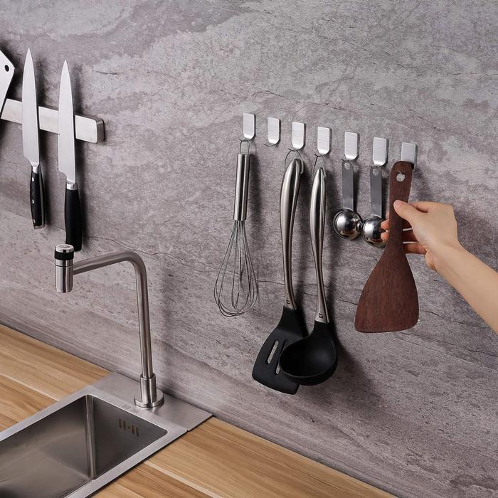 Gantungan Stainless Hook Tempel Dinding Tembok 1 pcs