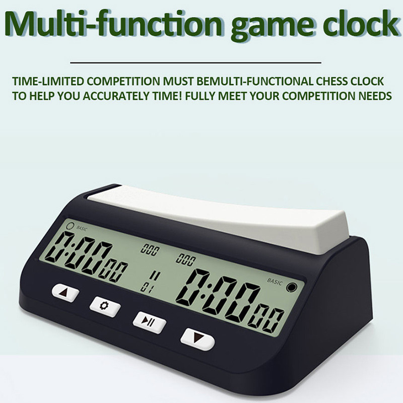 Digital Chess Clock Professional Chess Timer Accurate Count Up Down Timer Multifunctional Chess Games Board Game Stopwatch Timer