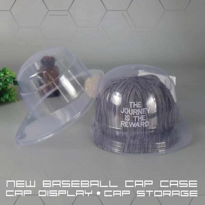 New Clear Acrylic Clear Baseball Cap Hat Display Case Holder Protector & Include Buble Wrap