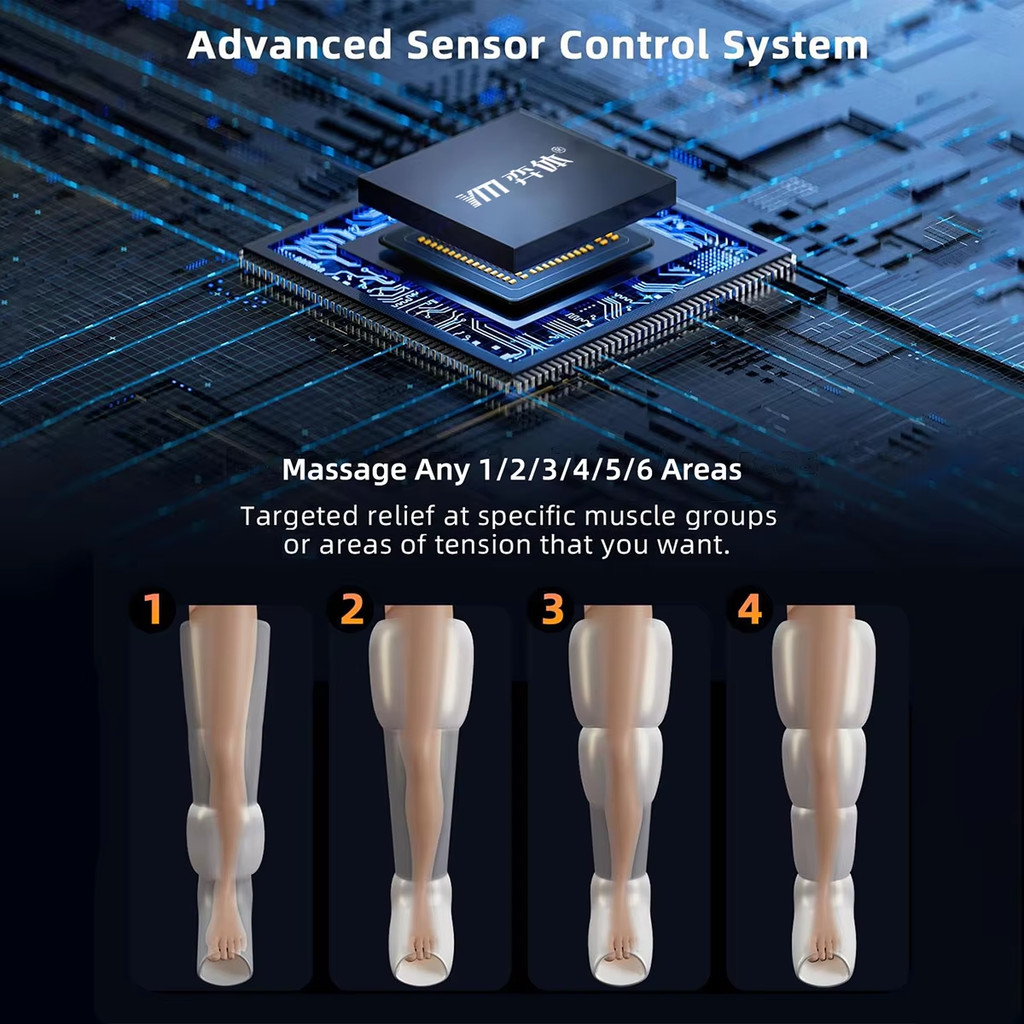 Leg Pressure Therapy System Pneumatic Compression Boots Lymphatic Drainage Machine Air Compression