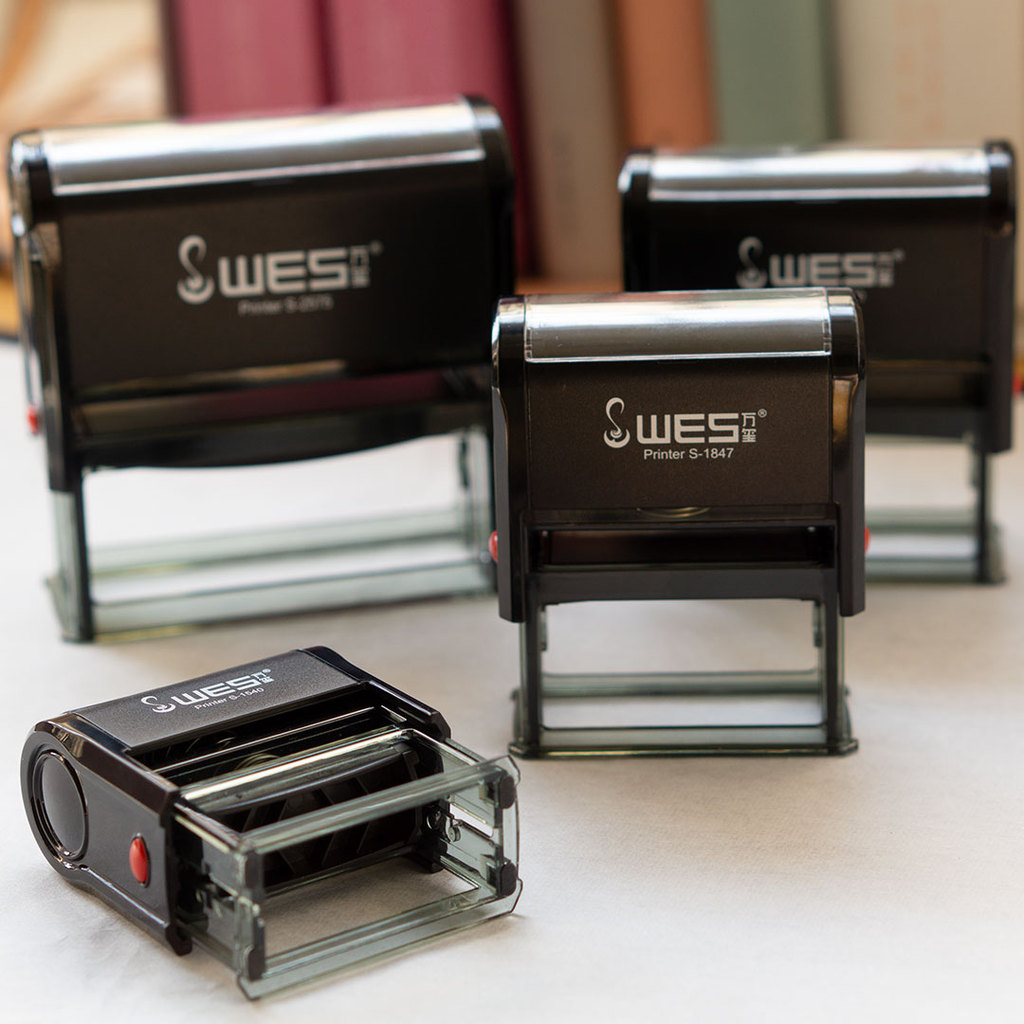 [Custom Stamp] -Black Rectangle Automatic Stamp - Customized with Image - Choose your favorite