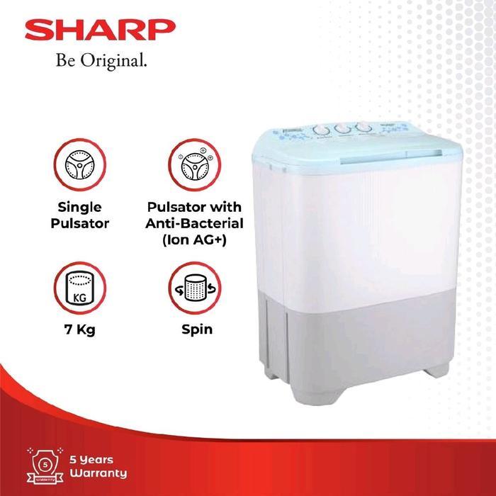 MESIN CUCI SHARP 2 TABUNG SERI 80MW