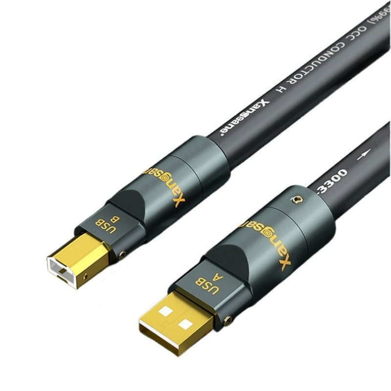 HiFi Audio USB Cable 6N OCC Type A To A / TypeA To B Cables OTG Decoding Cable for Decoder DAC
