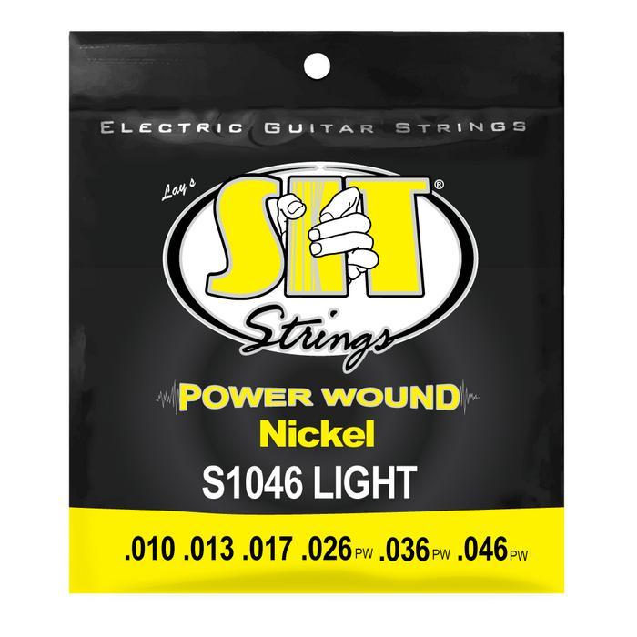 S1046 LIGHT POWER WOUND NICKEL ELECTRIC SIT STRING *