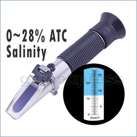 Refractometer Salt Salinity 0-28% - Ukur Kadar Garam