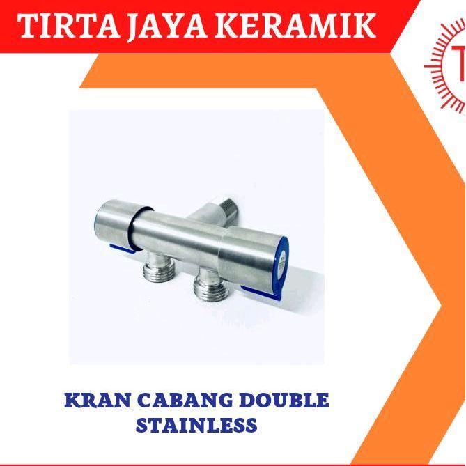 Kran Cabang Double Stainless