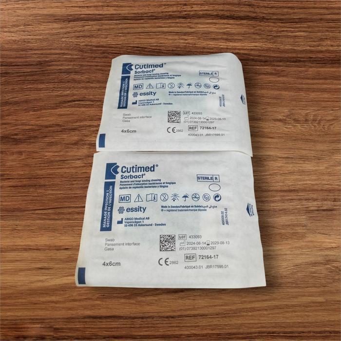 Ready Cutimed Sorbact Swab 4x6cm