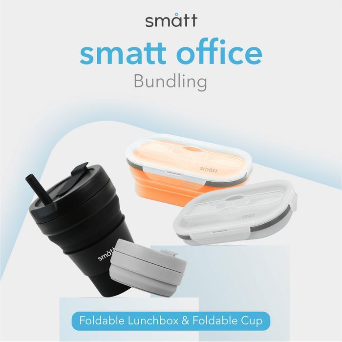 Smatt Office Bundling - Foldable Cup + Foldable Lunchbox