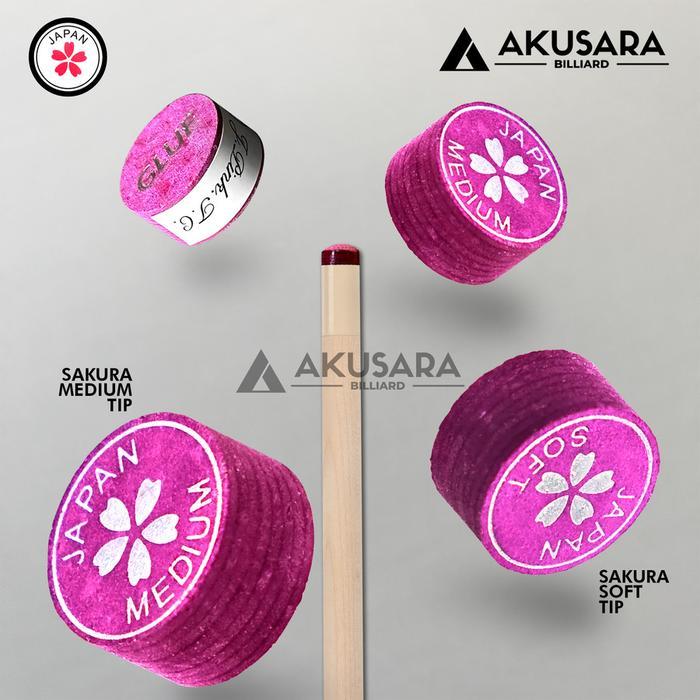 SAKURA TIP Soft Medium Tip Play Stik Billiard