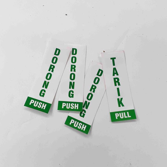 Stiker Dorong Tarik