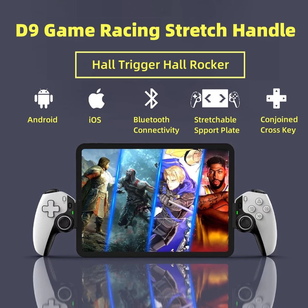 D9 Tablet Controller Wireless Handle For Switch Game Bluetooth Stretching Joystick For PS3 PS4