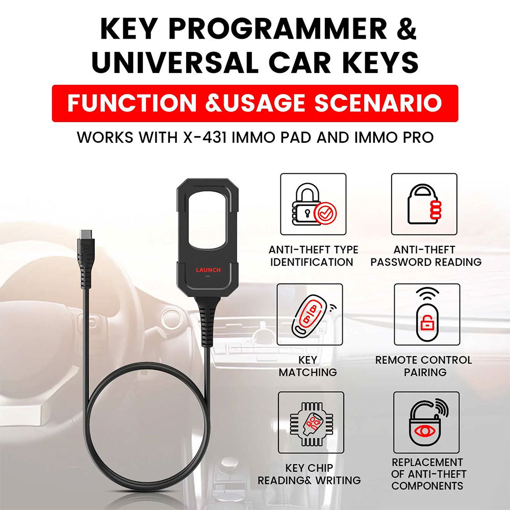 PROMO LAUNCH X431 Key Programmer x 4 Keys Set IMMO Programming Tools work with IMMO ELITE/PLUS PROG 3