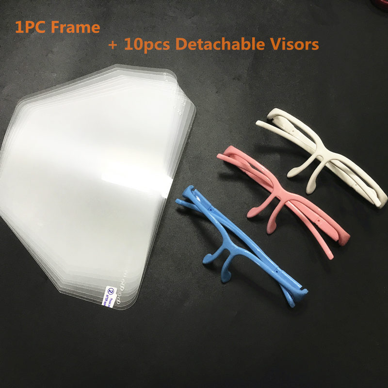 Adjustable Dental Face Shield Guard Shields Protective Mask 10pcs