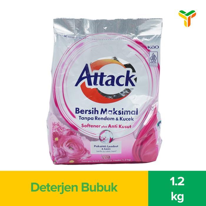 [Voucher] Attack Powder Deterjen Softener 1.2 Kg