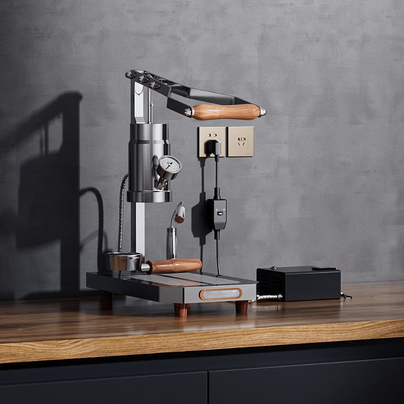 Hand Press Coffee Maker With Pid Temperature Control 16 Bar Constant/Variable Pressure Lever