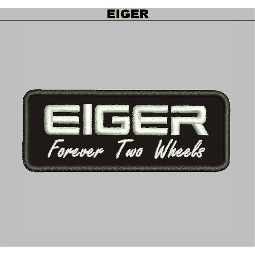 ADVENTURE PATCH BORDIR EIGER FOREVER TWO WHEELS EMBROIDERY LOGO KOMPUTER | ADV-95