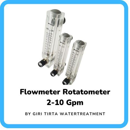 Flowmeter Rotatometer Pendek 2-10Gpm