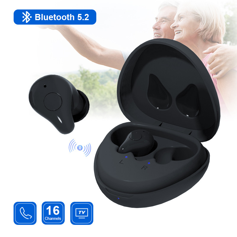 Rechargeable Hearing Aids Wireless Bluetooth Sound Amplifier High