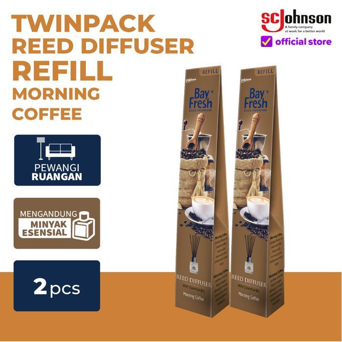 [Twin Pack] Bayfresh Reed Diffuser Refill Morning Coffee
