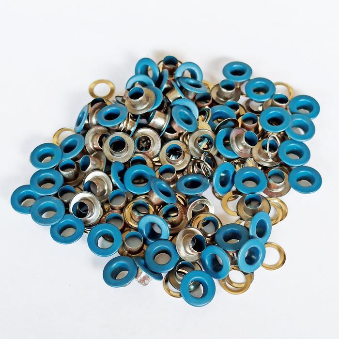 @#@#@#] Eyelet - Flat - Biru - 100pcs